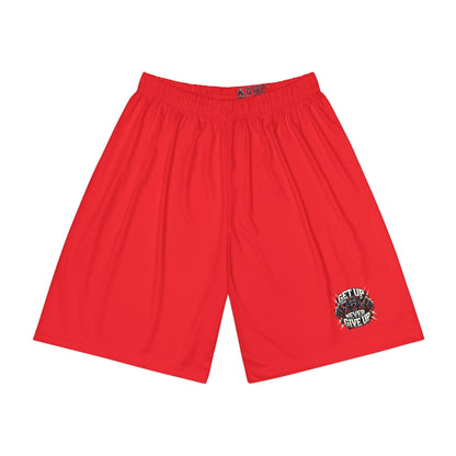 Relentless Performance Men’s Sports Shorts (Red)