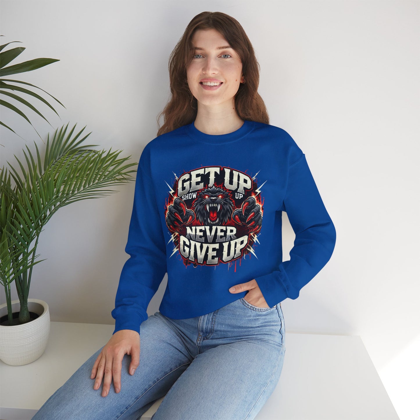 Relentless Drive Crewneck Sweatshirt UNISEX– Stay Warm, Stay Motivated