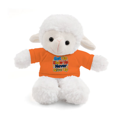 Stuffed Animals with Tee " Get Up Show Up Never Give Up"