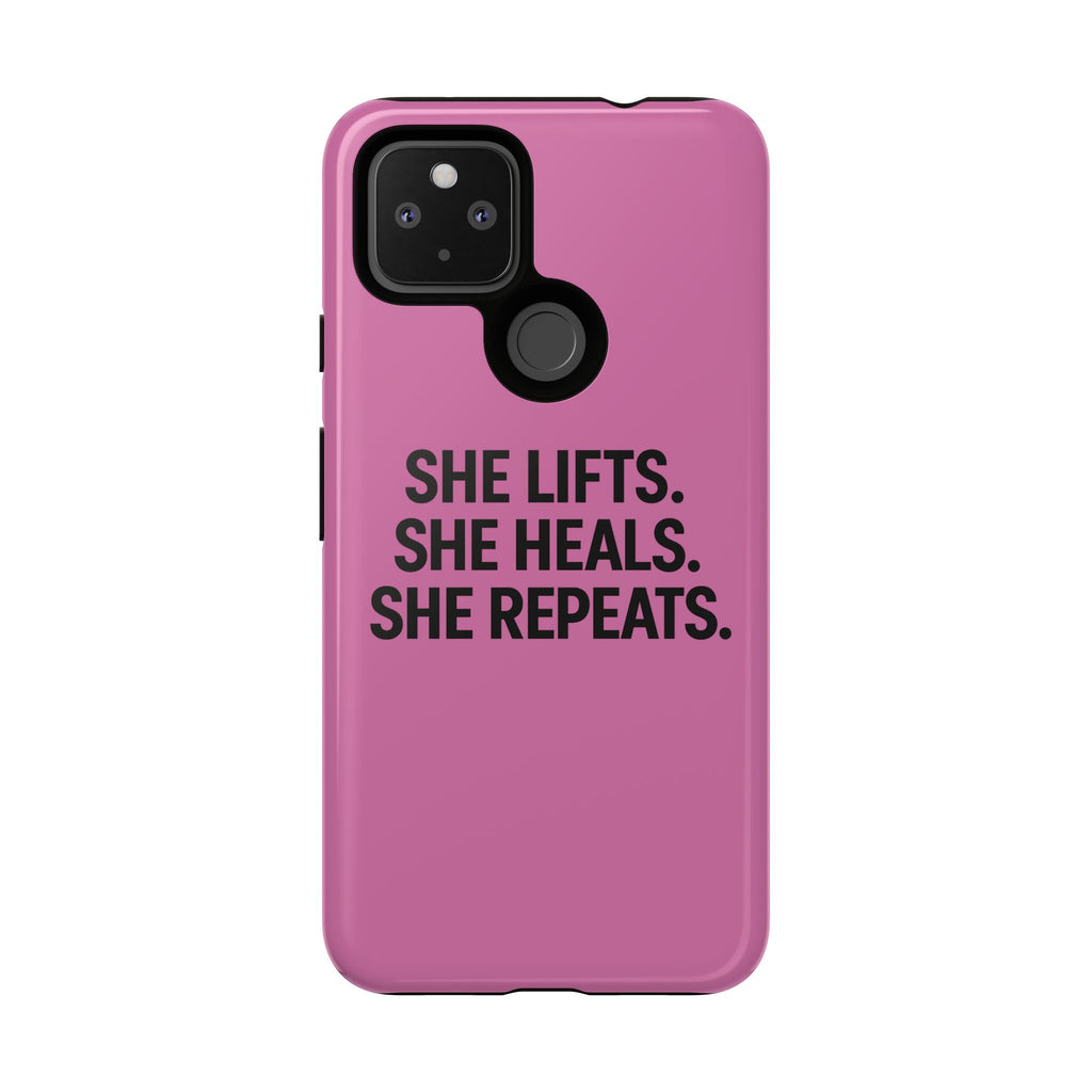 She lifts. She heals. She repeats. Tough Phone Cases