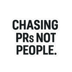 Chasing PRs Not People Sticker