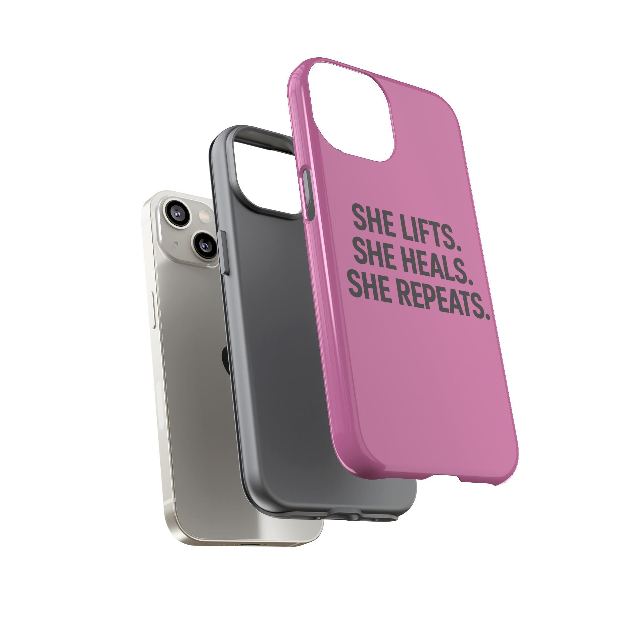 She lifts. She heals. She repeats. Tough Phone Cases