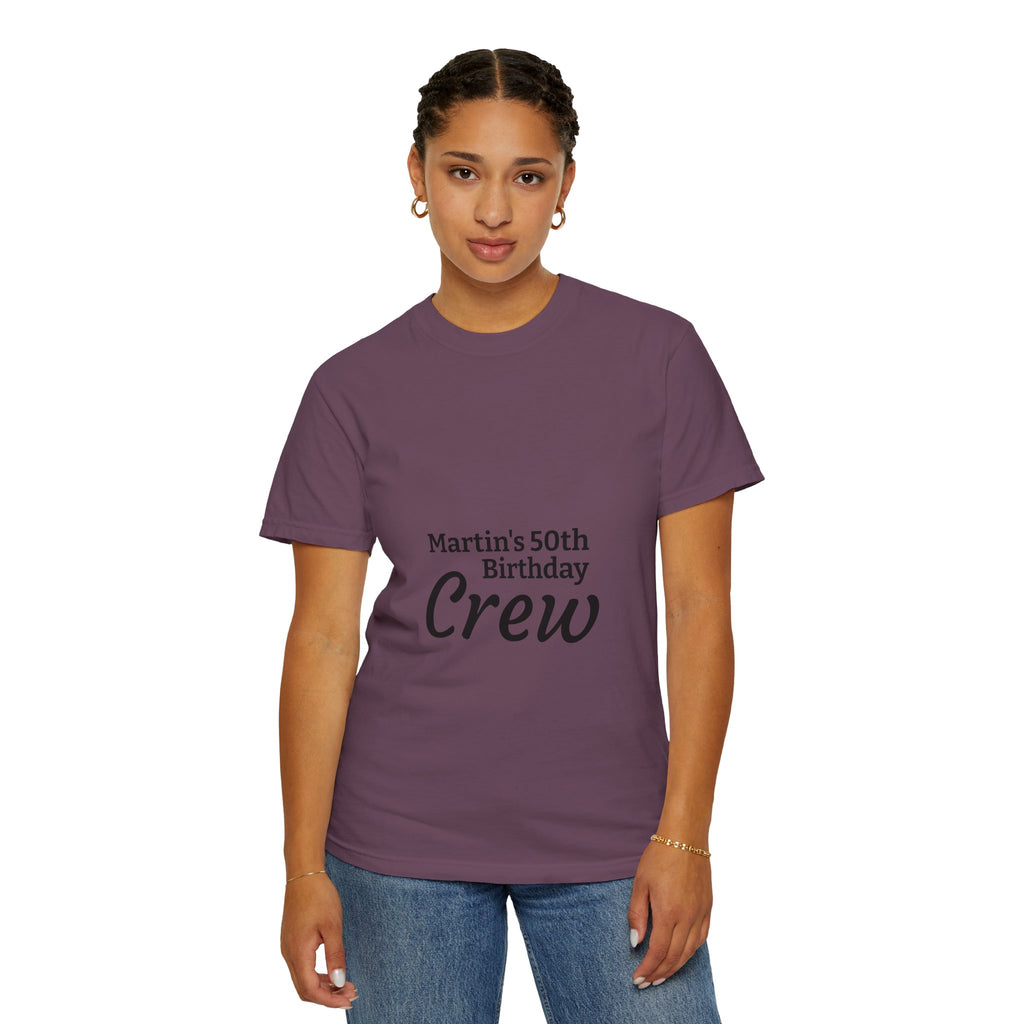 Custom Name & Age Birthday Crew T-Shirt – Personalized Group Shirt