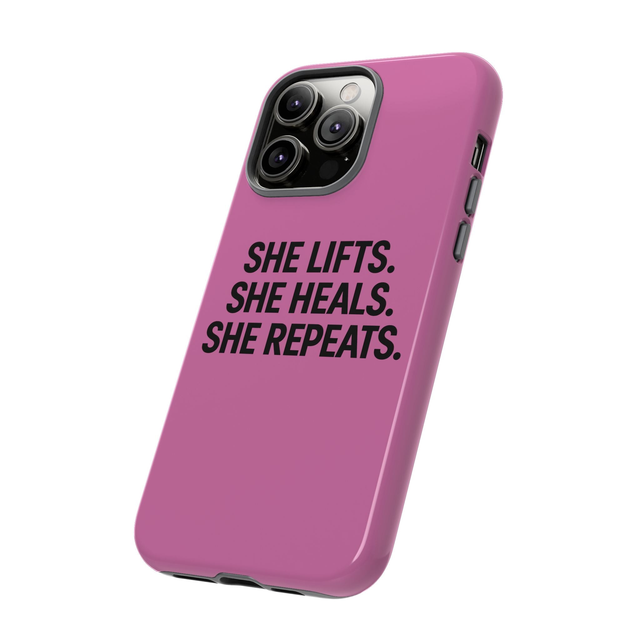She lifts. She heals. She repeats. Tough Phone Cases
