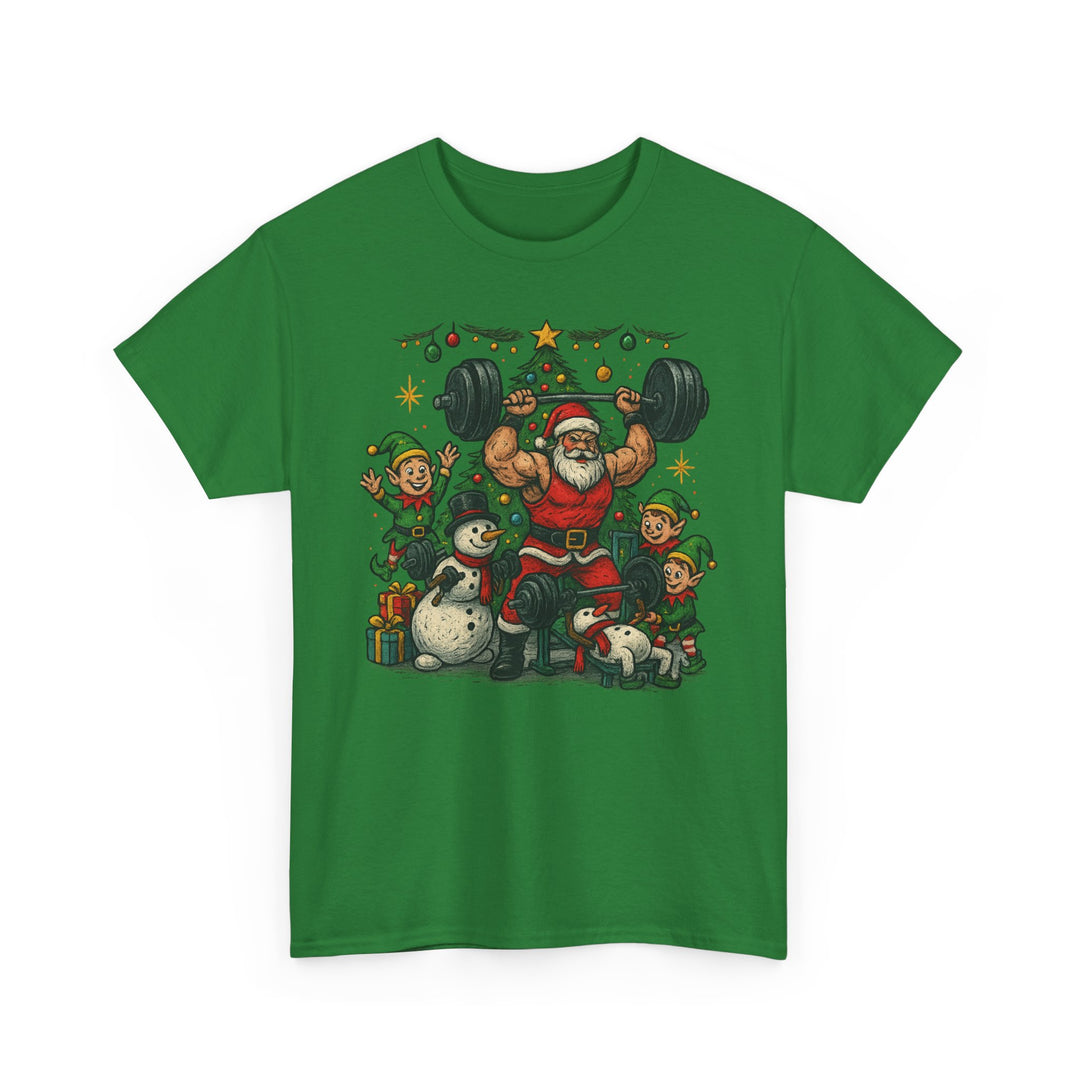 Christmas/Holiday Workout Unisex Heavy Cotton Tee