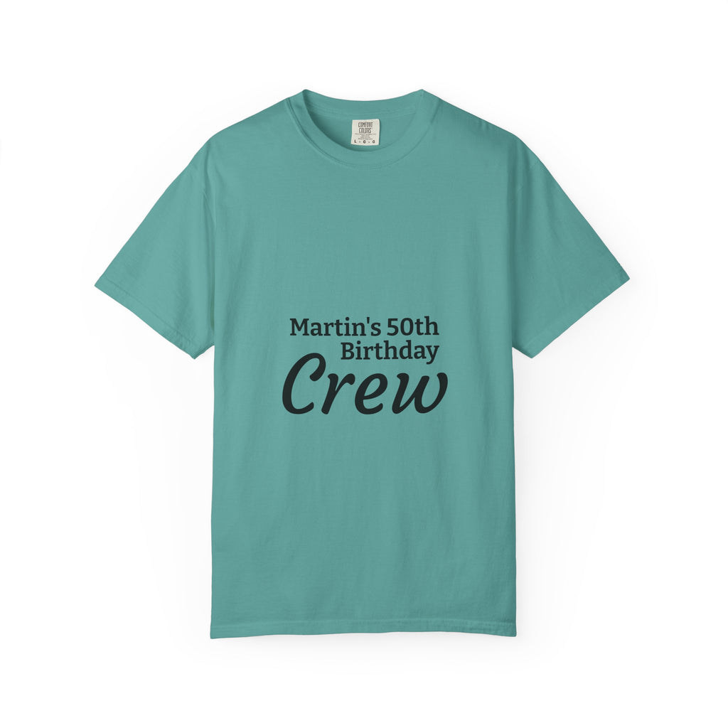 Custom Name & Age Birthday Crew T-Shirt – Personalized Group Shirt