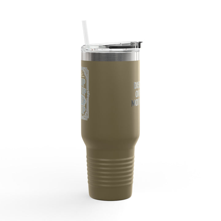 Discipline Outlifts Motivation Insulated Travel Mug, 40oz