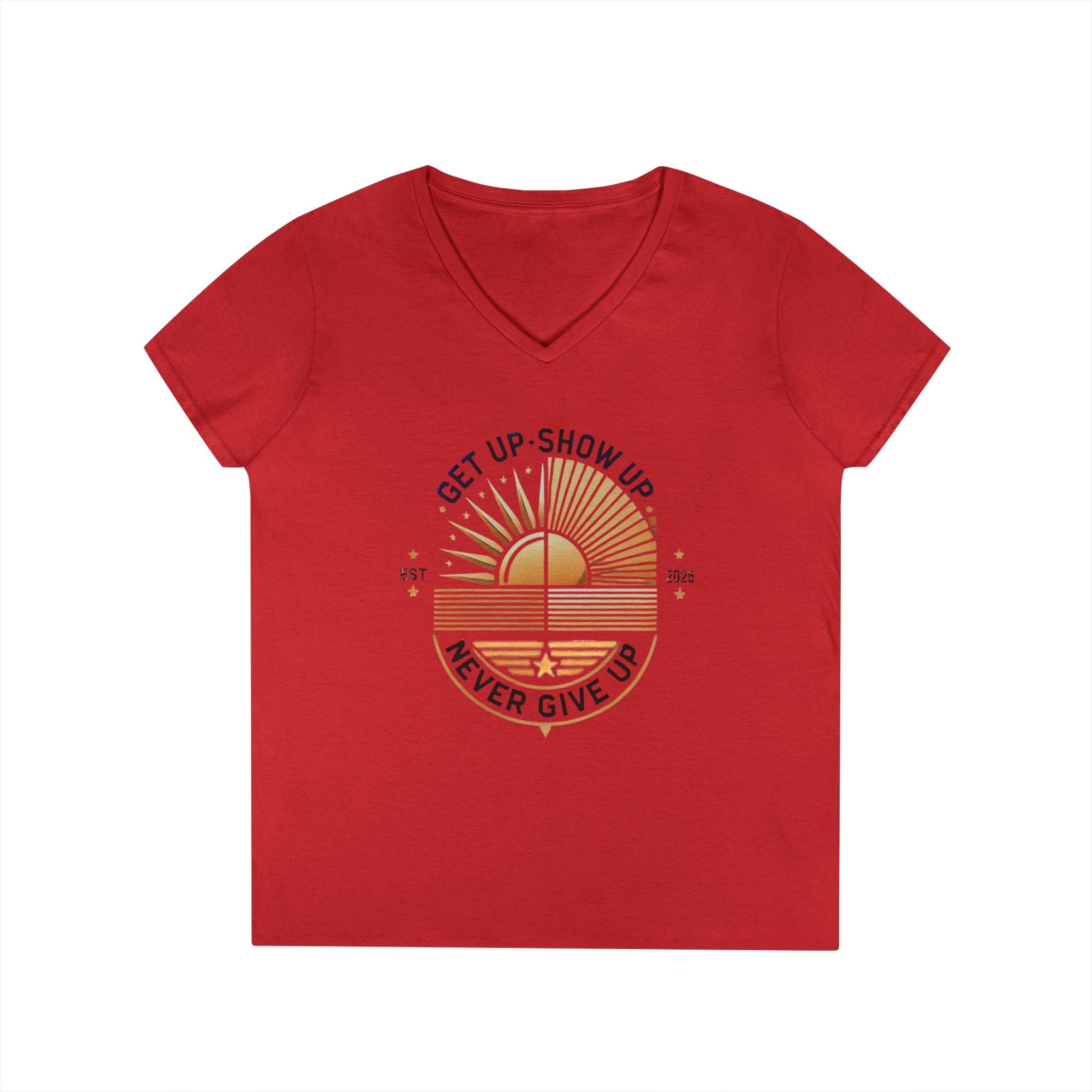 Women's V Neck-Strength in Motion