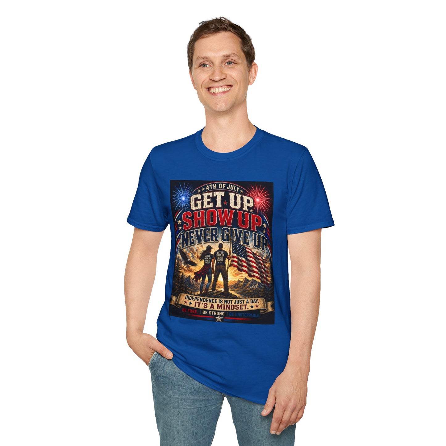 Patriotic 4th of July Unisex T-Shirt | Soft USA Independence Day Tee | American Pride Graphic Shirt for Men & Women