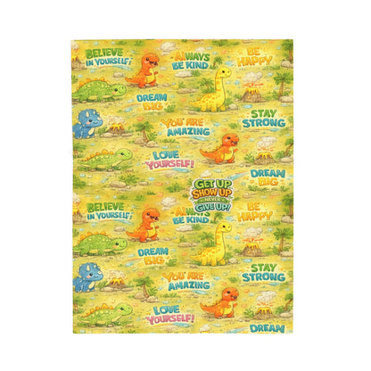 Kids Plush Velveteen Blanket – Ultra Soft Cozy Throw Blanket for Boys & Girls | Warm Lightweight Blanket for Bed, Nap Time & Gifts