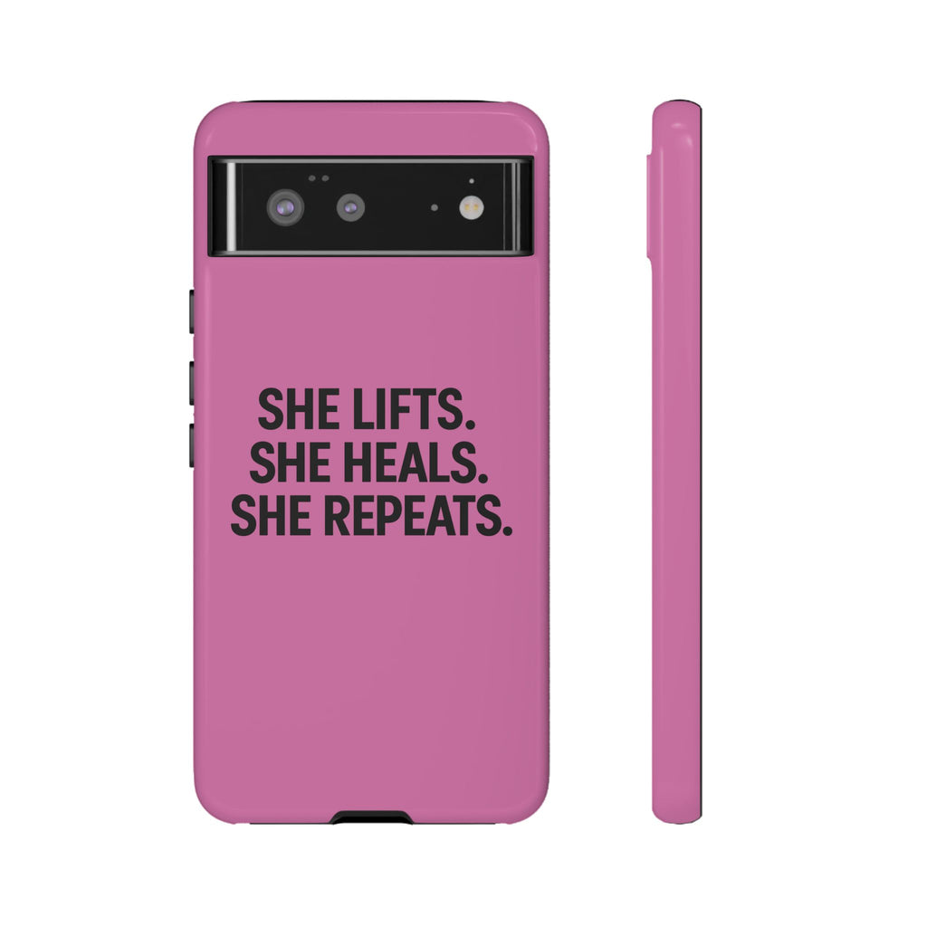 She lifts. She heals. She repeats. Tough Phone Cases