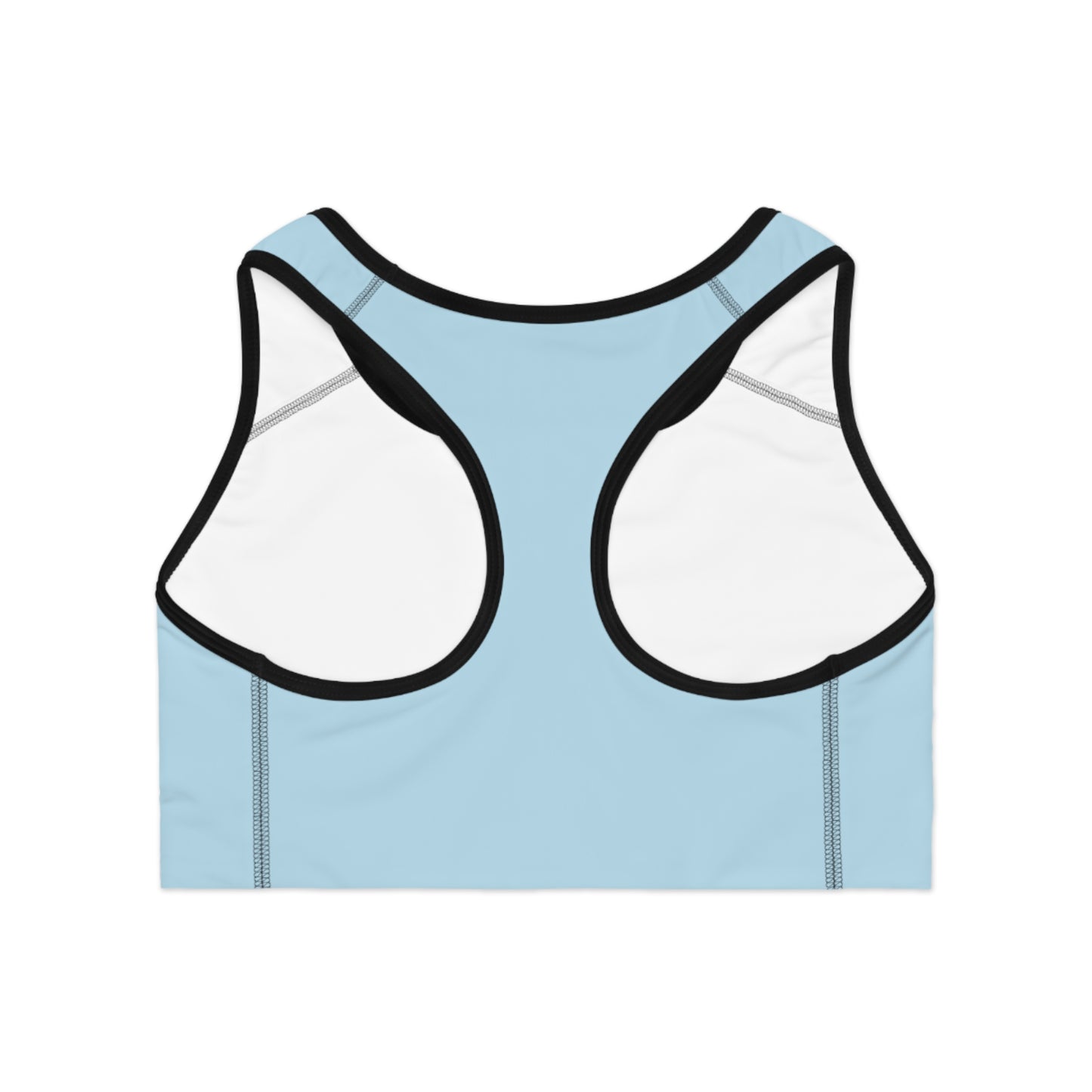 No Excuses Sports Bra – Train Hard, Stay Supported (Light Blue)