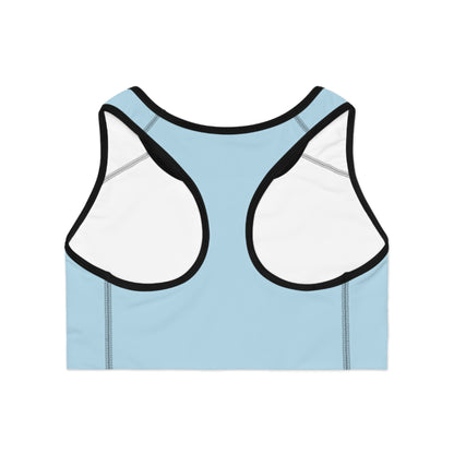 No Excuses Sports Bra – Train Hard, Stay Supported (Light Blue)