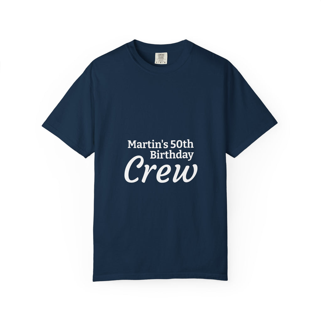 Custom Name & Age Birthday Crew T-Shirt – Personalized Group Shirt