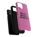 She lifts. She heals. She repeats. Tough Phone Cases