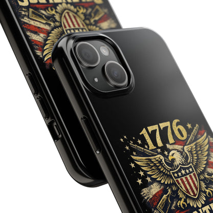 Patriotic 4th of July Tough Phone Case | Shockproof Protective Cover for iPhone & Samsung | USA Independence Day Design