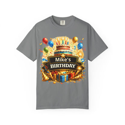 Custom Name Birthday T-Shirt – Get Up Show Up Never Give Up