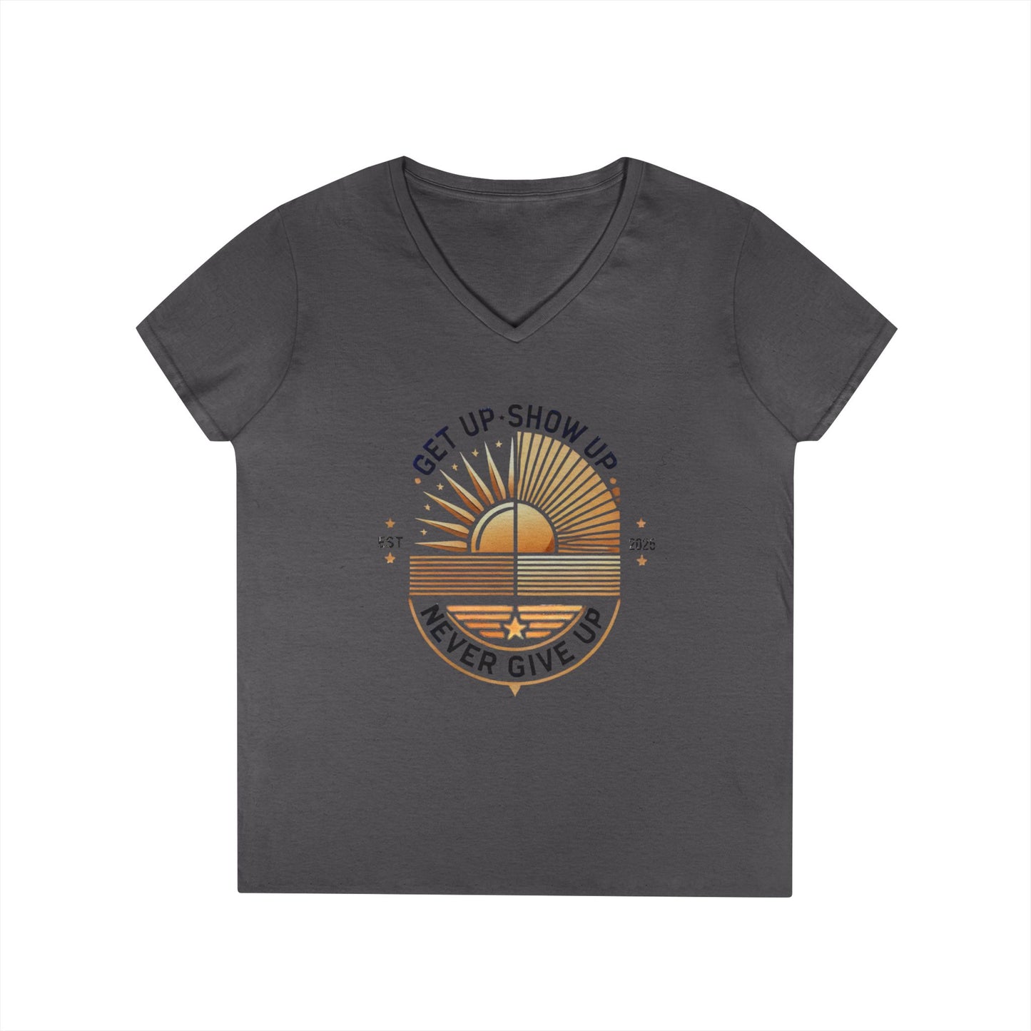 Women's V Neck-Strength in Motion