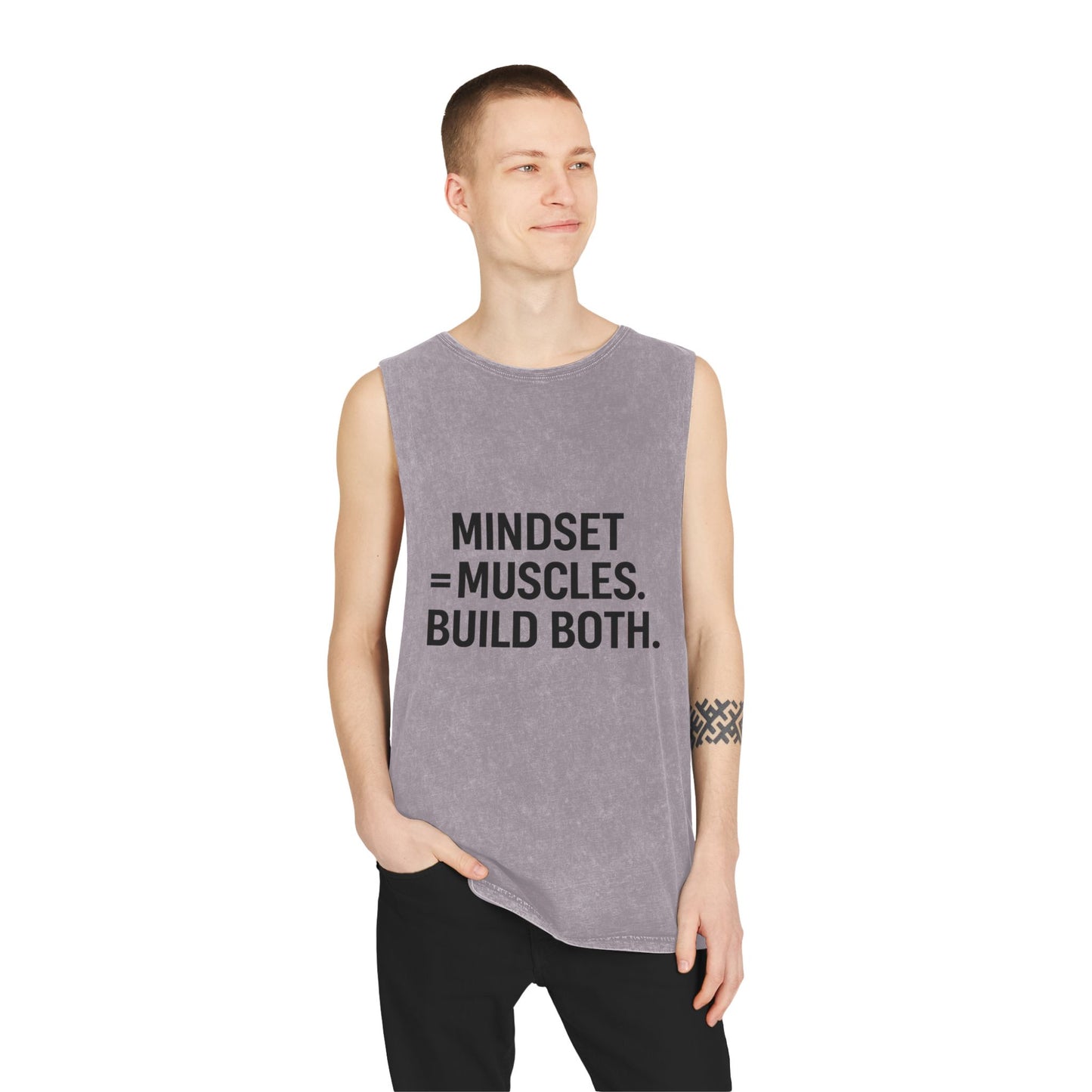 Mindset equals muscles build both muscle tank