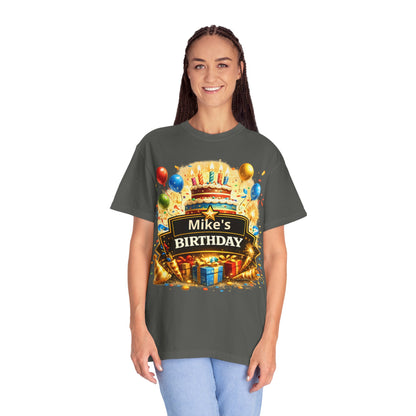 Custom Name Birthday T-Shirt – Get Up Show Up Never Give Up
