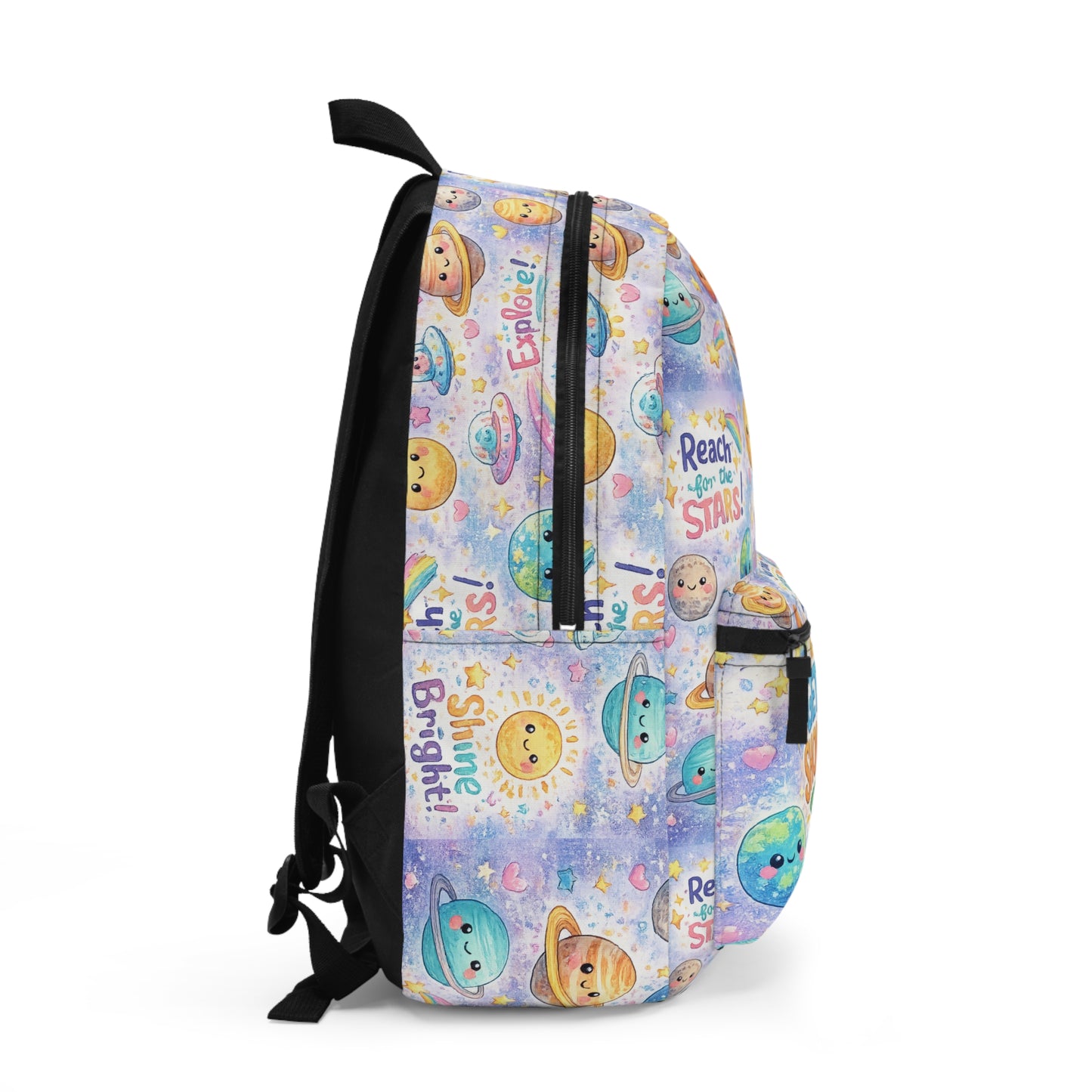 Youth/Kids Motivational Backpack "Reach For the Stars" "Your'e Out of This World"