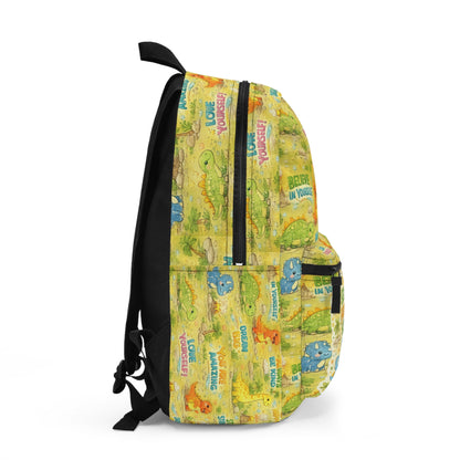 Youth/ Kids Dinosaur Theme Motivational Backpack