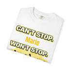 Custom Name Motivational T-Shirt – Can’t Stop. Won’t Stop.