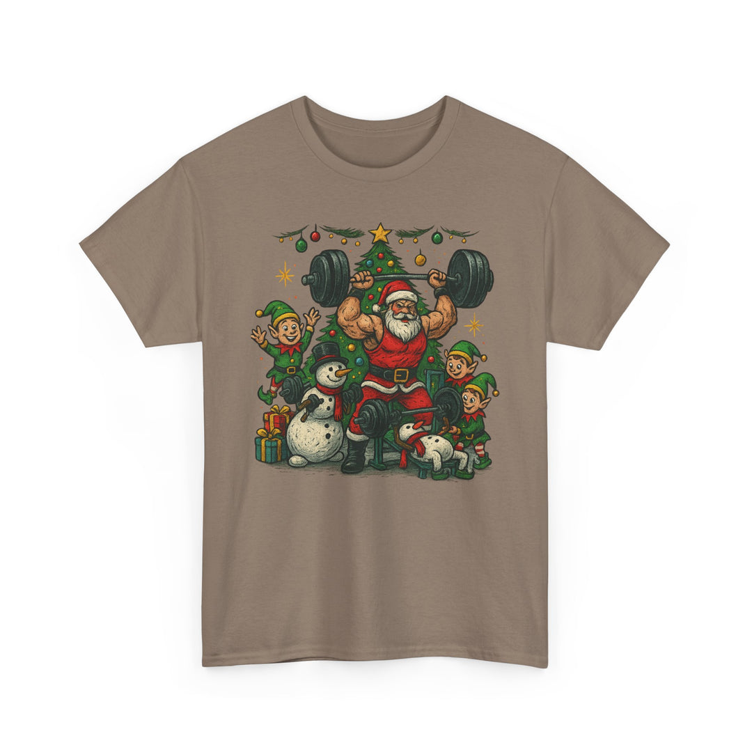 Christmas/Holiday Workout Unisex Heavy Cotton Tee