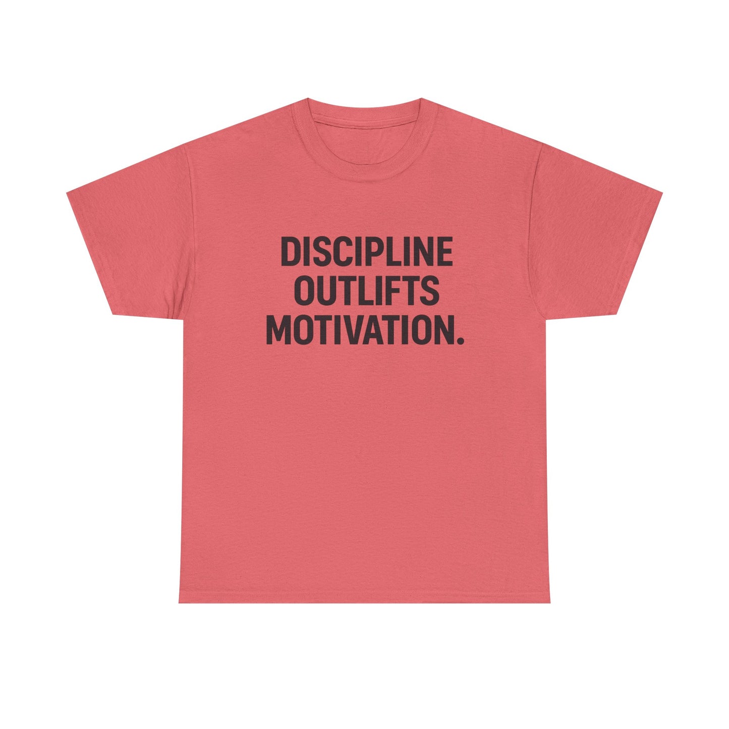 Discipline Outlifts Motivation. Unisex Heavy Cotton Tee