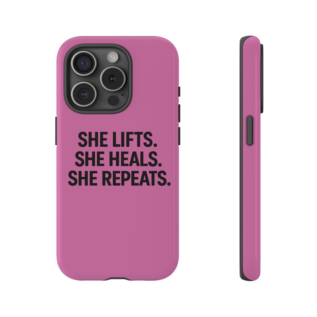 She lifts. She heals. She repeats. Tough Phone Cases