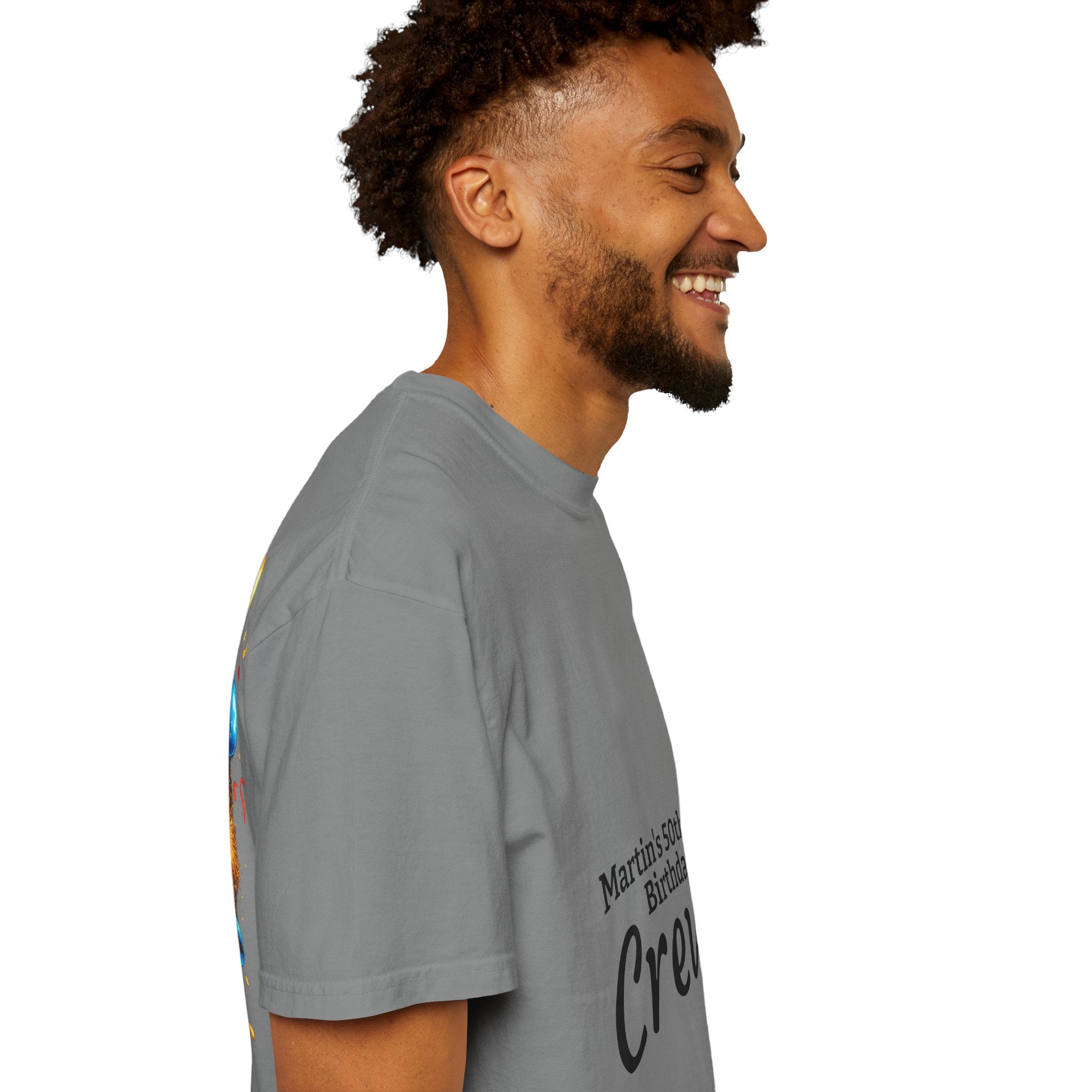 Custom Name & Age Birthday Crew T-Shirt – Personalized Group Shirt