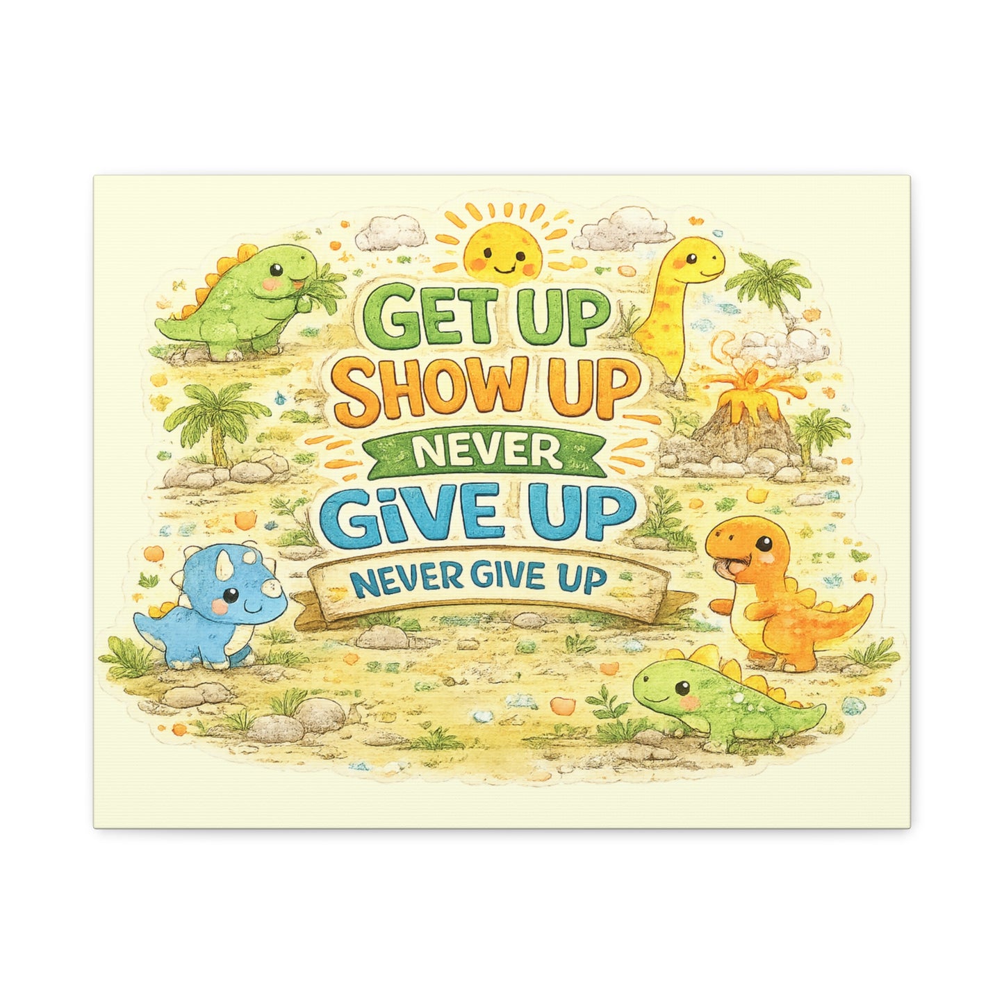 Kids Inspirational Canvas Wall Art – Premium Motivational Canvas Print for Bedroom, Playroom & Nursery Décor