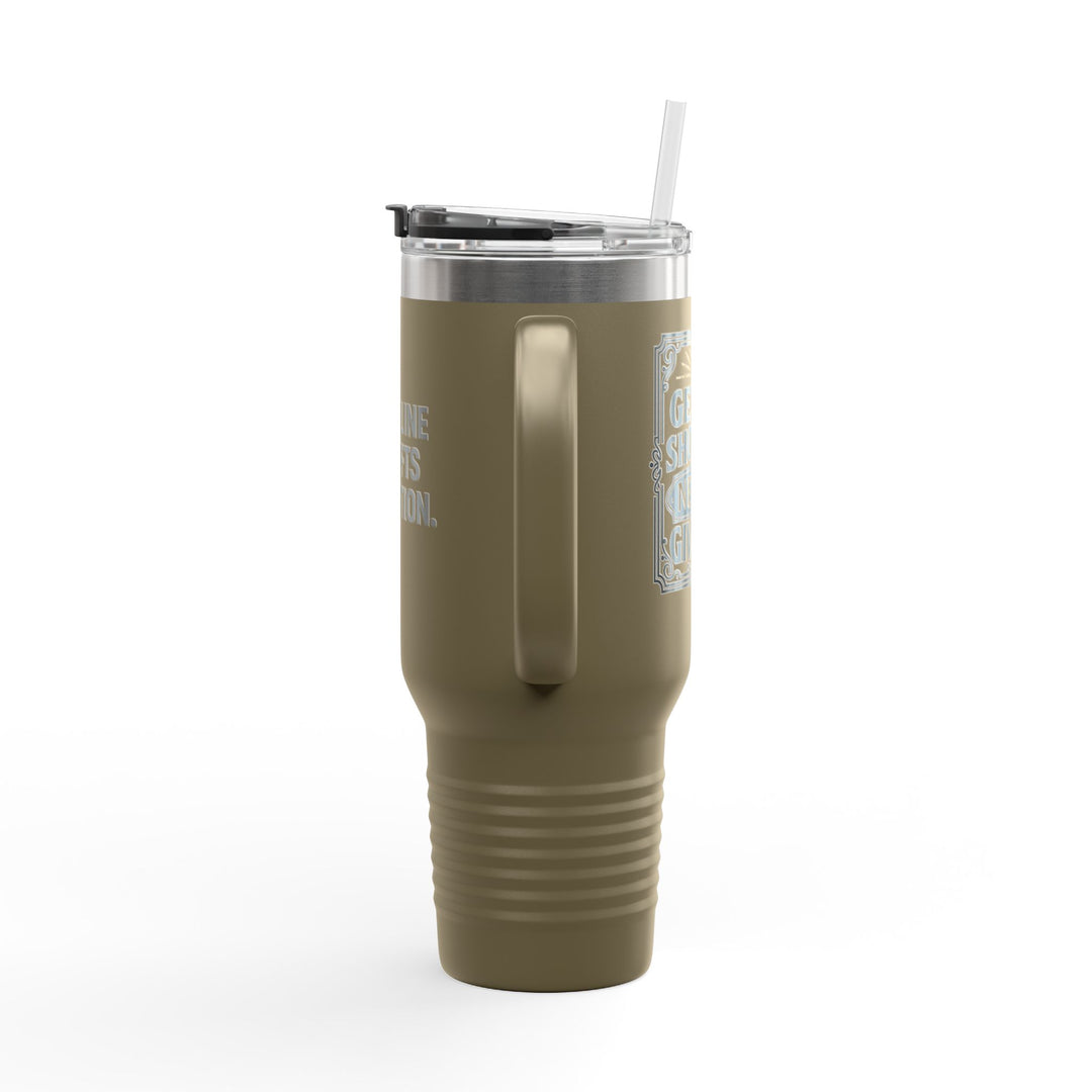 Discipline Outlifts Motivation Insulated Travel Mug, 40oz