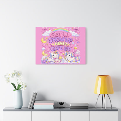Kids Inspirational Canvas Wall Art – Premium Motivational Canvas Print for Bedroom, Playroom & Nursery Décor