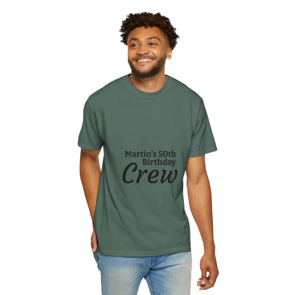 Custom Name & Age Birthday Crew T-Shirt – Personalized Group Shirt