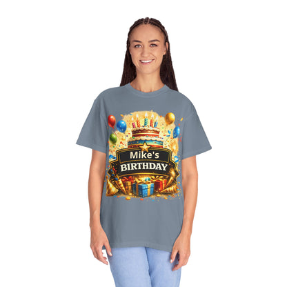 Custom Name Birthday T-Shirt – Get Up Show Up Never Give Up