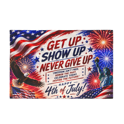 Patriotic 4th of July Double-Sided Flag | American Pride Outdoor Garden & House Flag | USA Independence Day Decor