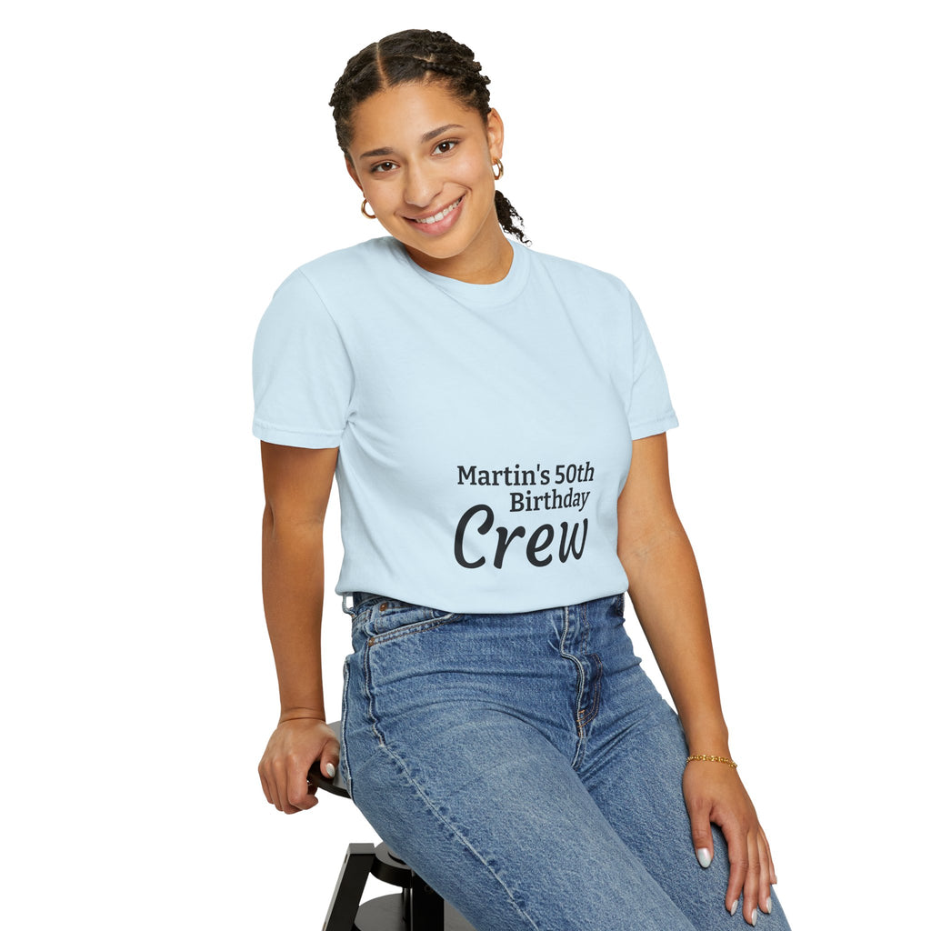 Custom Name & Age Birthday Crew T-Shirt – Personalized Group Shirt
