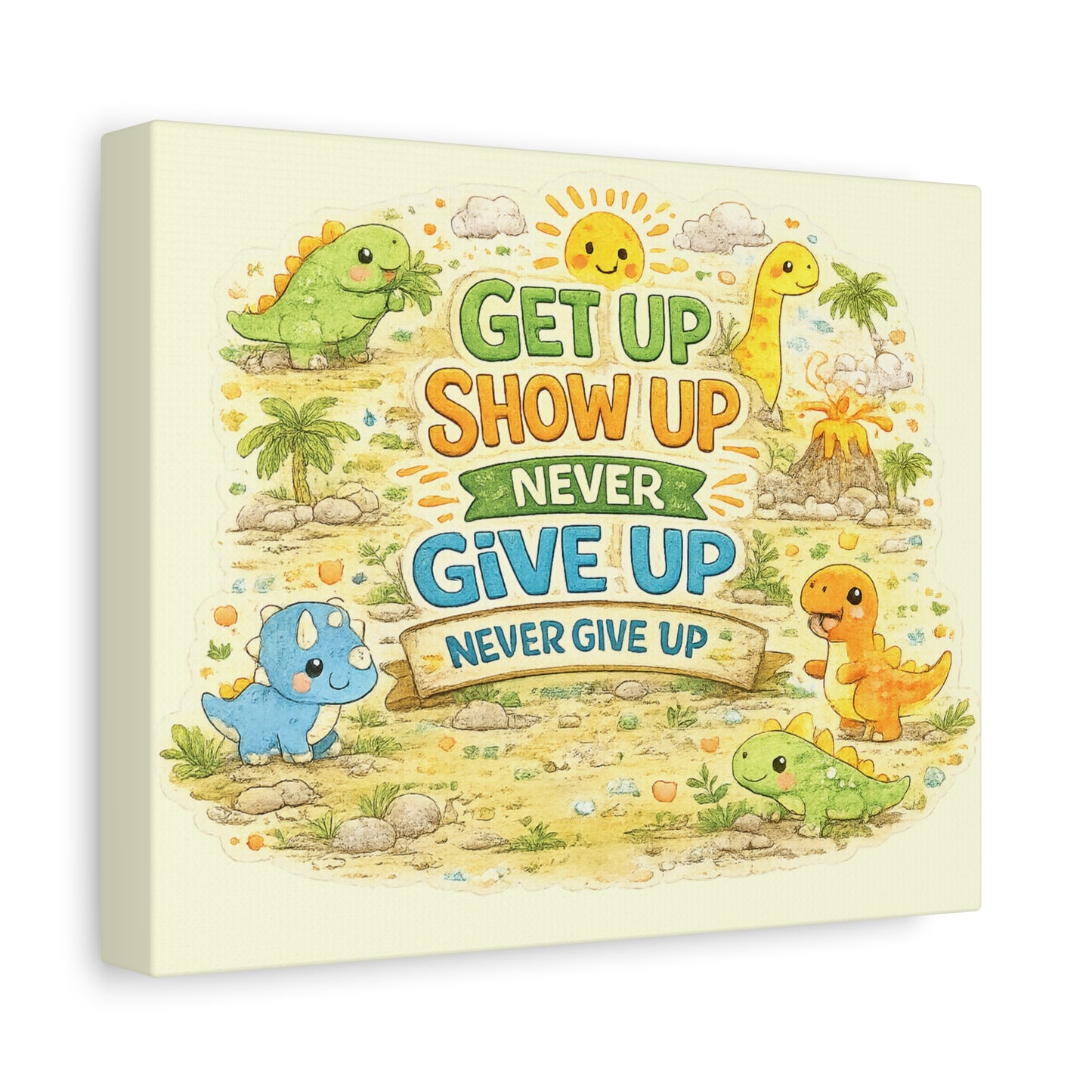 Kids Inspirational Canvas Wall Art – Premium Motivational Canvas Print for Bedroom, Playroom & Nursery Décor