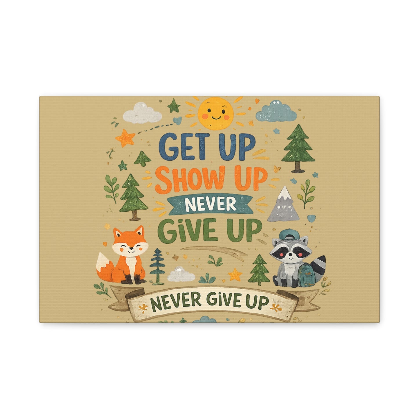 Kids Inspirational Canvas Wall Art – Premium Motivational Canvas Print for Bedroom, Playroom & Nursery Décor