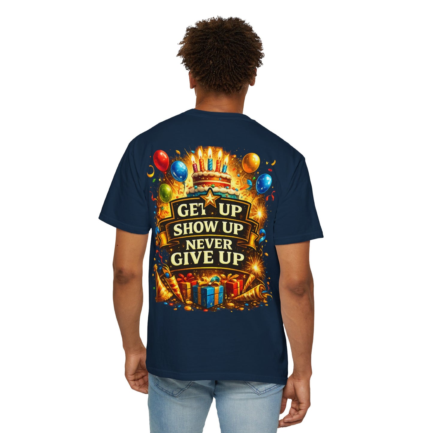 Custom Name & Age Birthday Crew T-Shirt – Personalized Group Shirt
