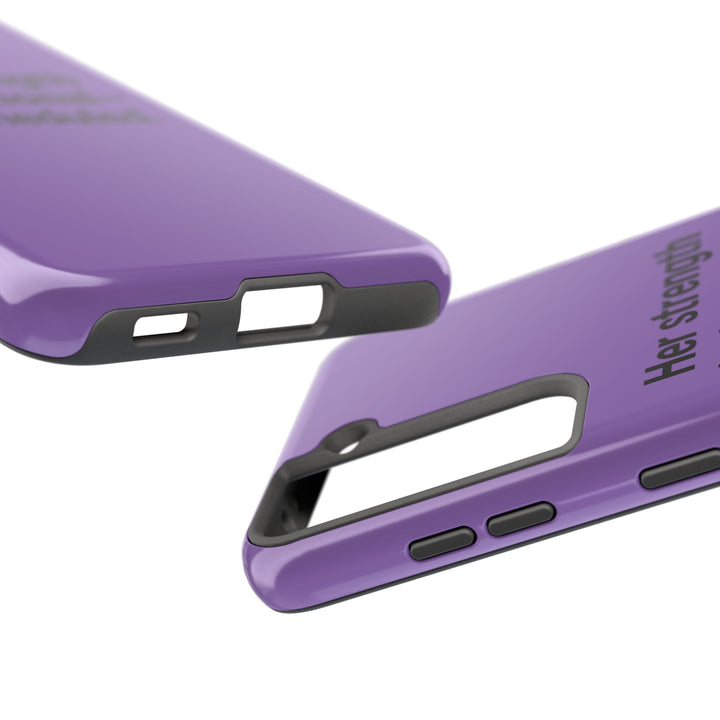 Her Strength isn't optional- it's scheduled. Tough Phone Case