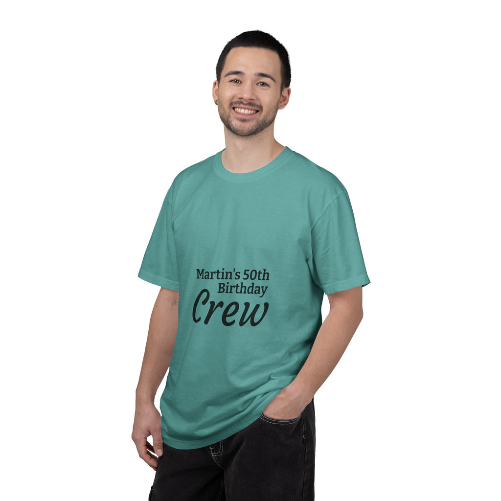Custom Name & Age Birthday Crew T-Shirt – Personalized Group Shirt