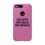 She lifts. She heals. She repeats. Tough Phone Cases