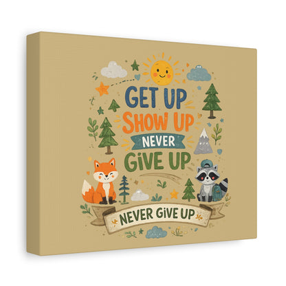Kids Inspirational Canvas Wall Art – Premium Motivational Canvas Print for Bedroom, Playroom & Nursery Décor