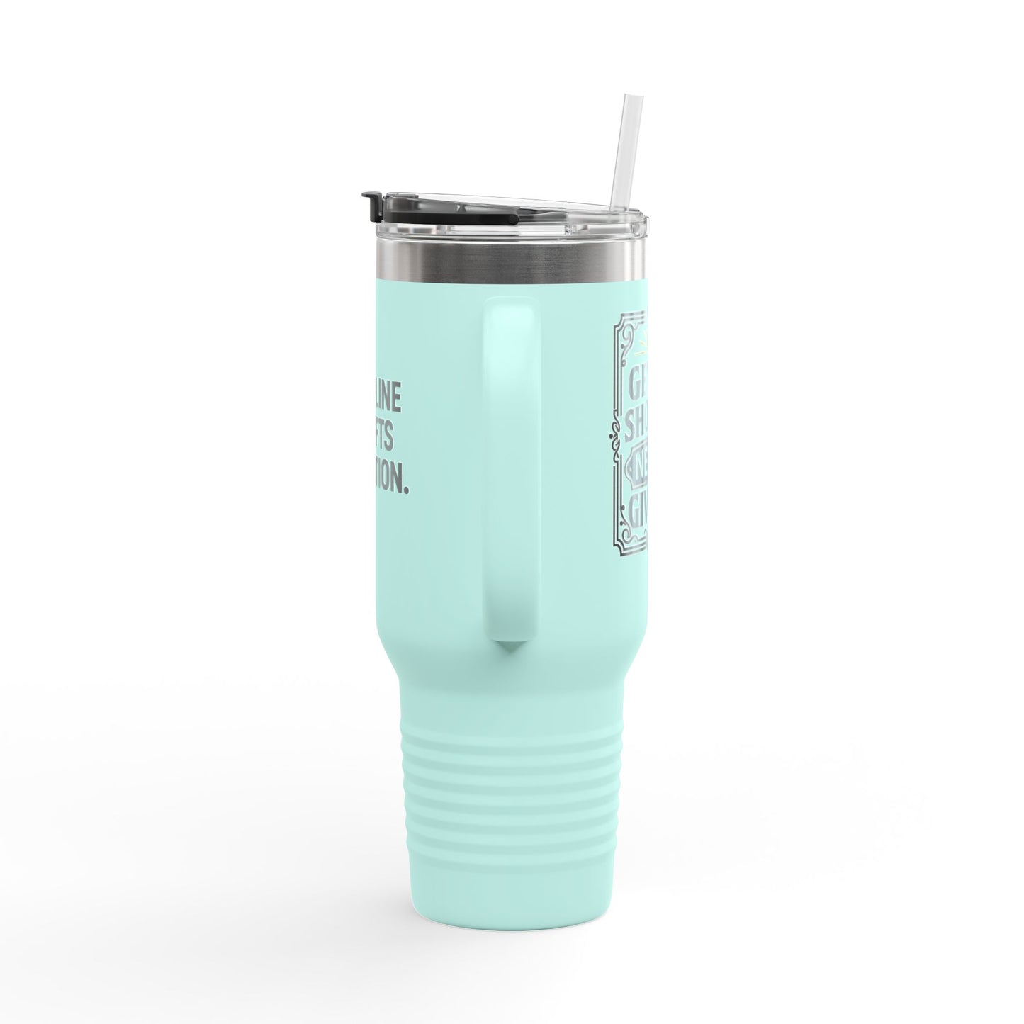 Discipline Outlifts Motivation Insulated Travel Mug, 40oz