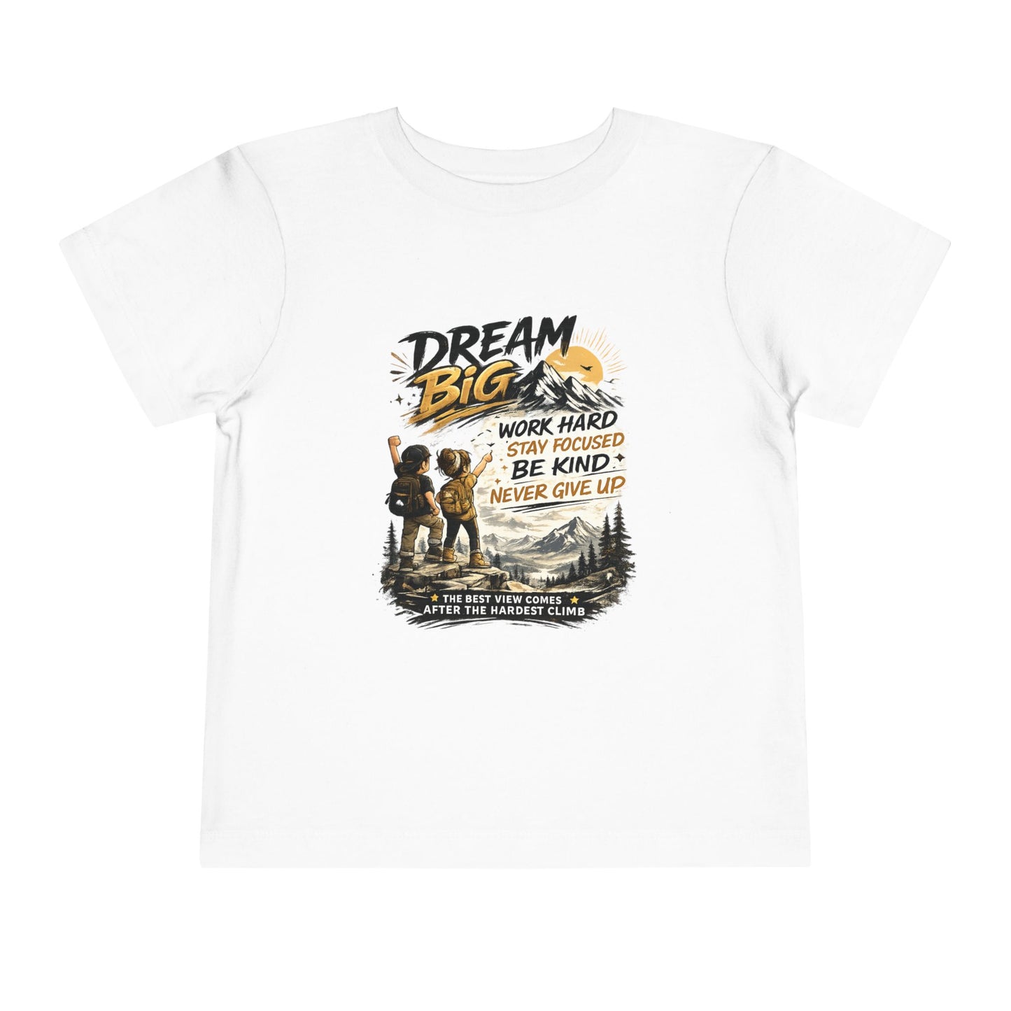 Toddler Motivational T-Shirt | Inspirational Kids Graphic Tee | Soft Cotton Toddler Shirt | Positive Mindset Children's Clothing | Everyday Comfort Tee