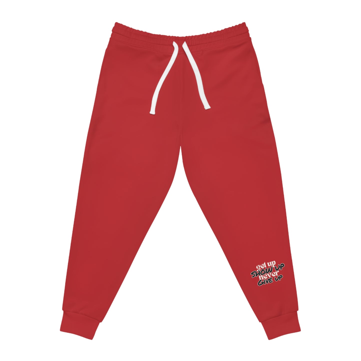 Elite Motivational UNISEX Joggers – Achieve in Comfort & Style (Red)