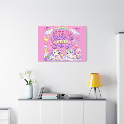 Kids Inspirational Canvas Wall Art – Premium Motivational Canvas Print for Bedroom, Playroom & Nursery Décor