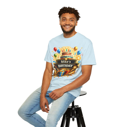 Custom Name Birthday T-Shirt – Get Up Show Up Never Give Up